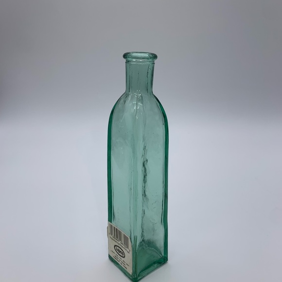 Vintage Green Sage Pressed Glass Bottle LIDCO - Picture 6 of 12